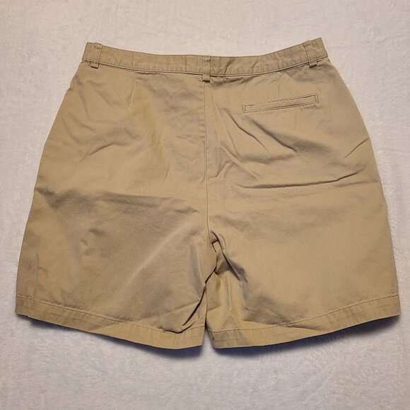 Eddie Bauer Women's Khaki Shorts Size 14 Chino Bermuda - Picture 8 of 11